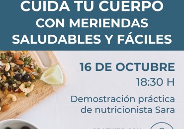 CUIDA TU CUERPO CON MERIENDAS SALUDABLES Y FÁCILES